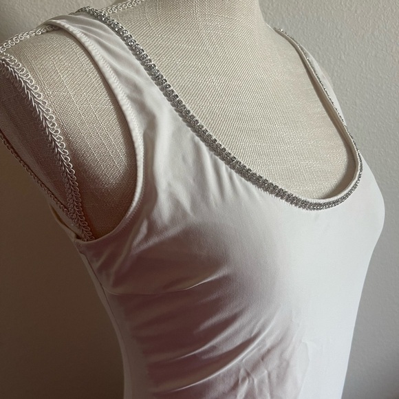 NWOT Victoria Secret Embellished White Bodysuit, Size Large - Picture 9 of 13
